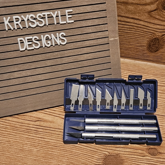 HOBBY KNIFE SET KIT EXACTO KNIVES BLADES CRAFT RAZOR SCRAPBOOKING - Picture 1 of 4